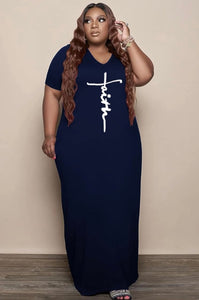 Navy Faith Dress