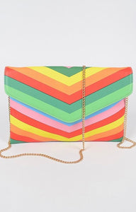 Rainbow Clutch Bag