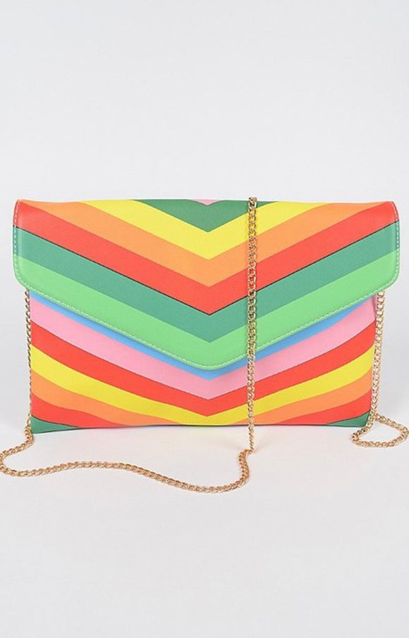 Rainbow Clutch Bag